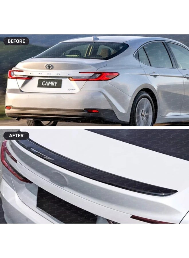 MOTOR FIT Rear Trunk Spoiler for Toyota Camry (2025–2026) | Gloss Black Trunk Lip / Boot Spoiler | OEM Sport Style | No-Drill Installation - Image 2